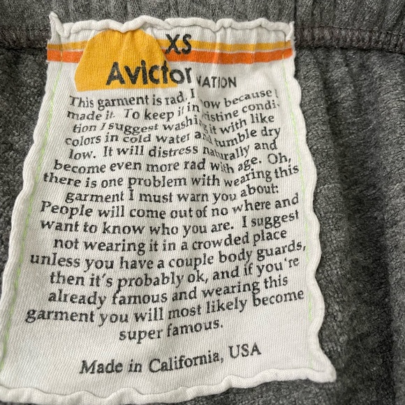 Aviator Nation. Bolt Sweatpants. Heather gray in size XS - Picture 5 of 5